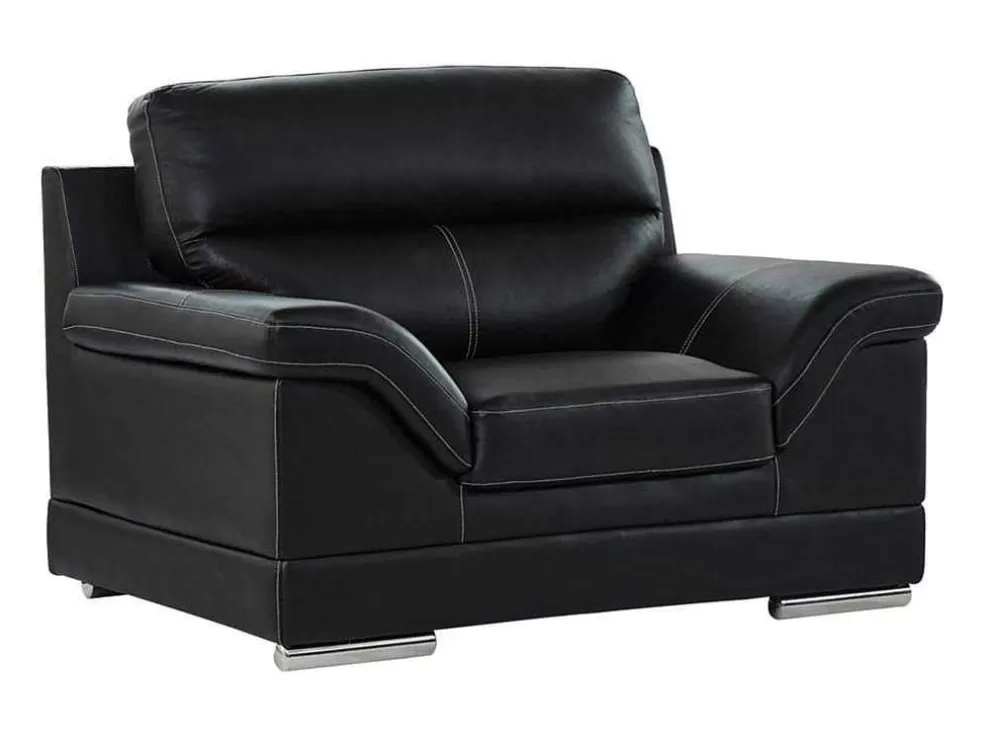 Flash Sale Fauteuil Van Buffelleer Monika - Zwart Fauteuil Leer