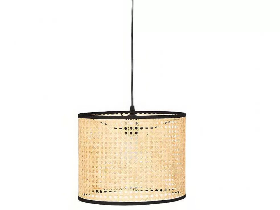 Best Sale Gevlochten Hanglamp Neirobi - Etnische Stijl - Ijzer En Rotan - D30 X H120 Cm - Naturel Hanglamp