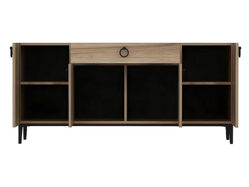 Hot Gloria Multifunctioneel Kabinet, Walnoot, 160X42X75 Cm, Buffetkast