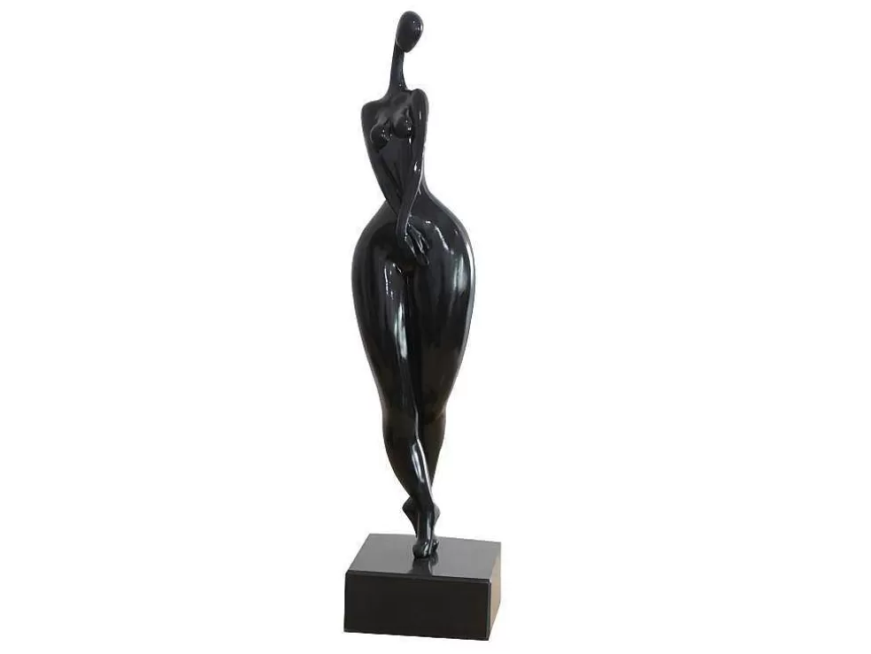 Fashion Groot Beeld Madison - Hars - L12 X H50 Cm - Zwart Standbeeld