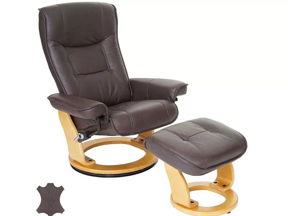 Outlet Halifax Fauteuil, Bruin, Naturel Bruin Fauteuil Leer