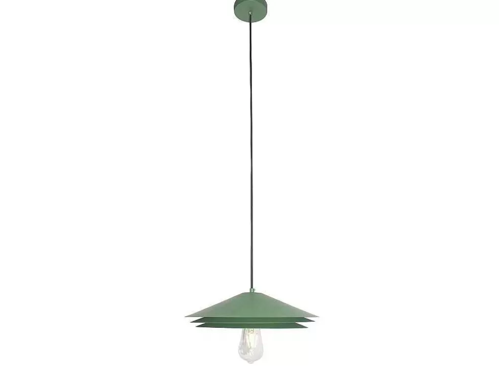 Discount Hanglamp Van Metaal - D35 X H161 Cm - Groen - Kiruna Hanglamp