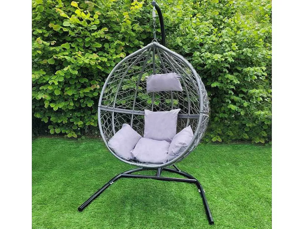 Discount Hangstoel Egg Chair - Grijs - Max: 150 Kg Hangstoel