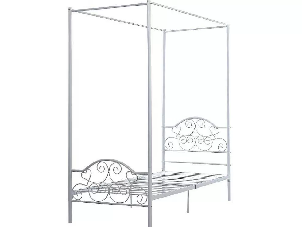 Best Hemelbed Leyna 90 X 190 Cm - Metaal - Wit Kinderbed