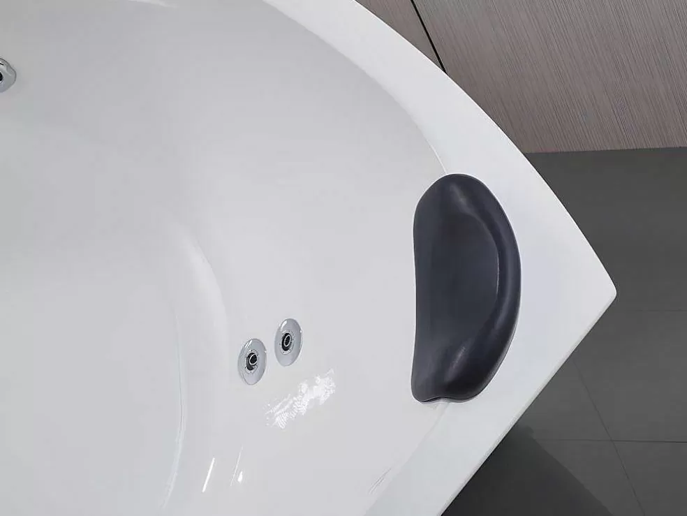 Clearance Hoekmassagebad Met Watervalsysteem Aglena - 2 Personen - 350 L - 150 X 150 X 60 Cm Massagebad