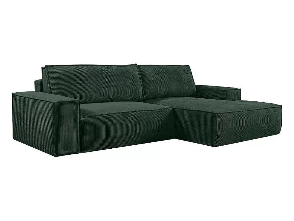 Discount Hoekslaapbank Amelia Van Pascal Morabito - Ribfluweel - Spargroen - Hoek Rechts Aanbiedingen: Zitbank & Fauteuil