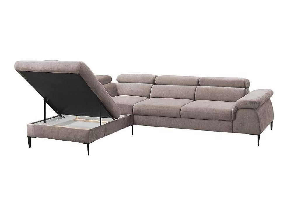 Best Sale Hoekslaapbank Sepina Van - Stof - Taupe - Hoek Links Speciale Modellen Zitbanken & Fauteuils