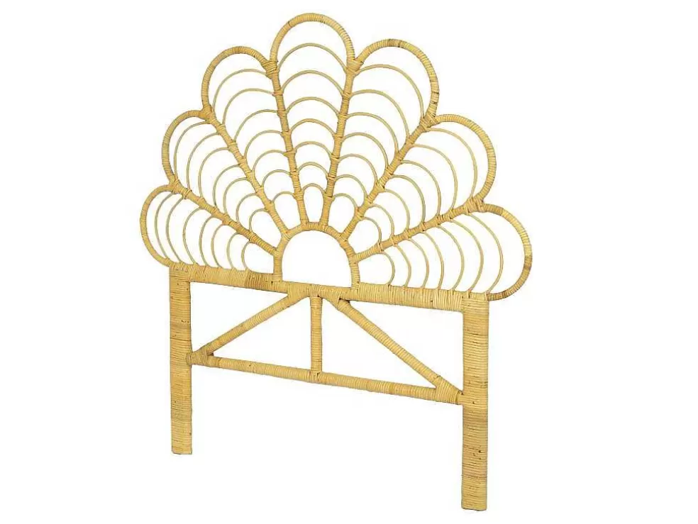 Outlet Hoofdbord 110 Cm - Rotan - Naturel - Flosia Kindermeubel