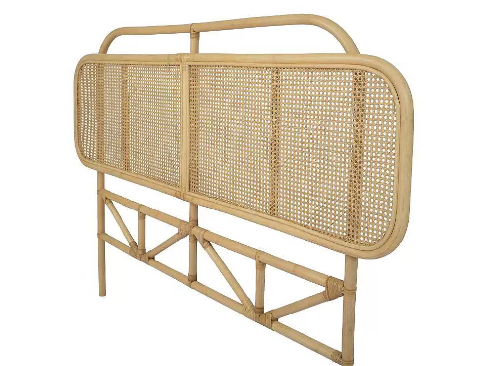 Flash Sale Hoofdeinde Van 160 Cm - Rotan - Naturel - Rouana Hoofdeinde En Brugkast