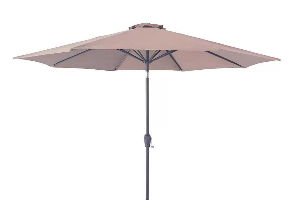 Hot Houston Parasol O300Cm Met Kantelfunctie, Lift Zandkleurig. Parasol