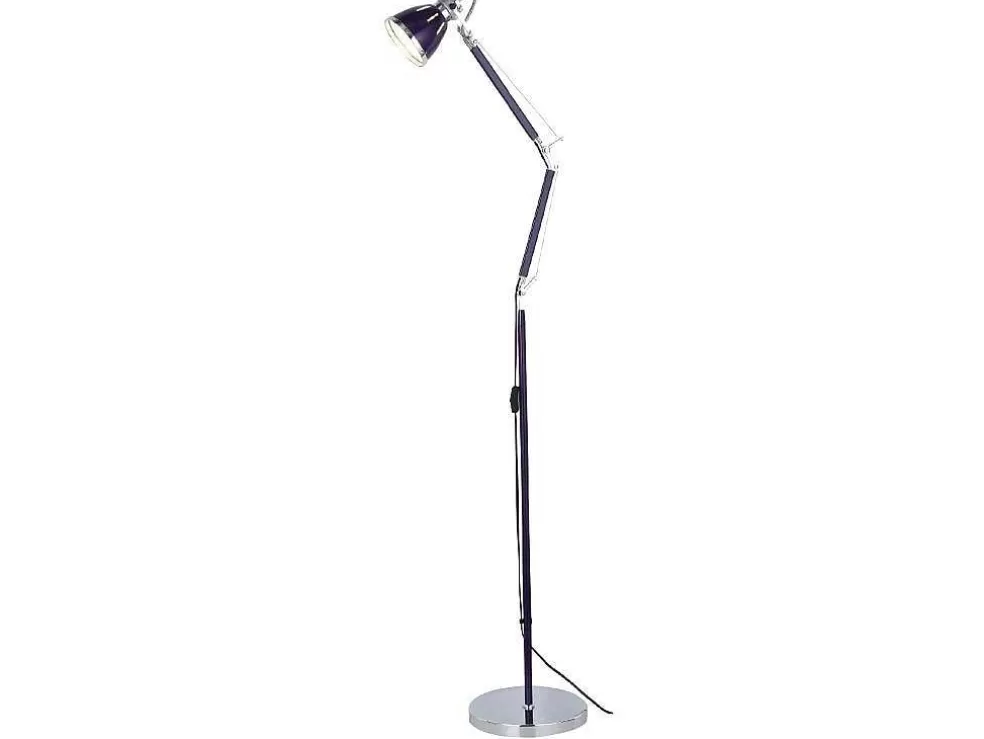 Shop Jerona Vloerlamp, Violet, Chroom, 27,5X27,5X180 Cm, Staande Lamp