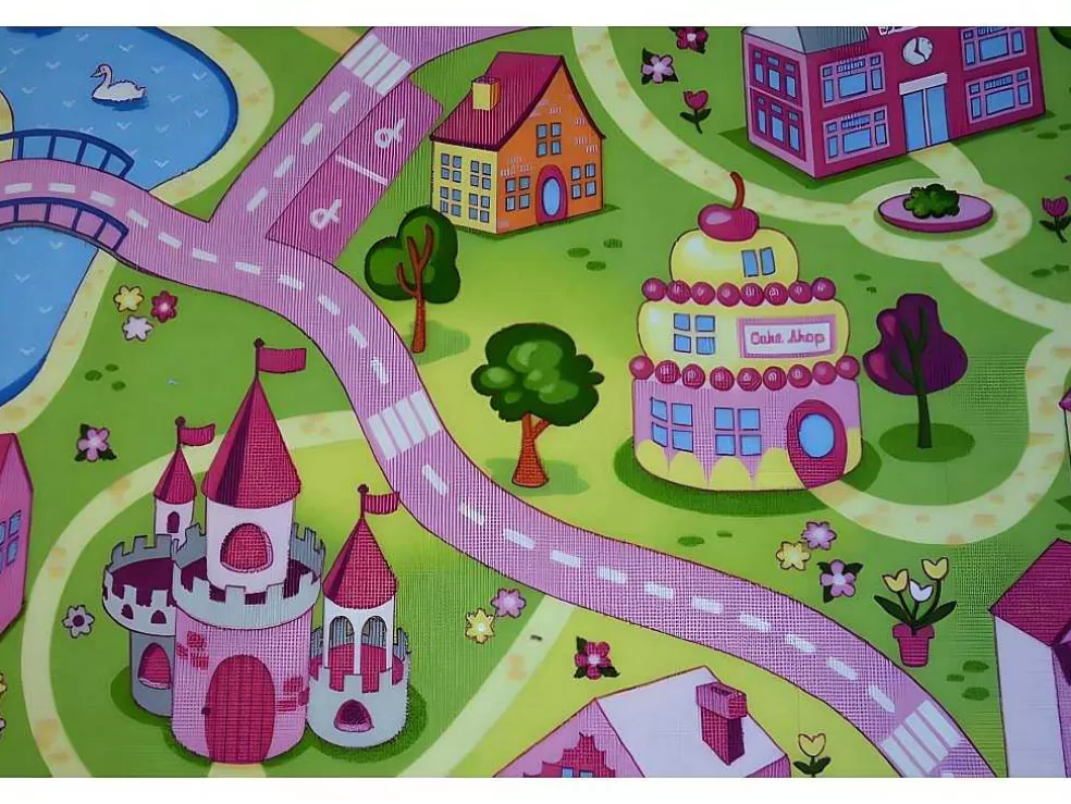 Hot Kindertapijt Sweet Town 150X250 Cm Kindervloerkleed