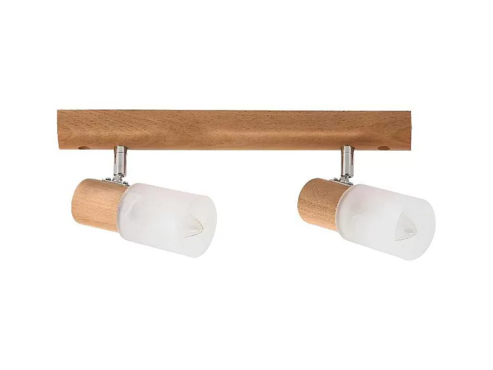 Hot Kira Wood Plafondlamp, Beuken, Wit, 34X6X18 Cm, Plafondlamp