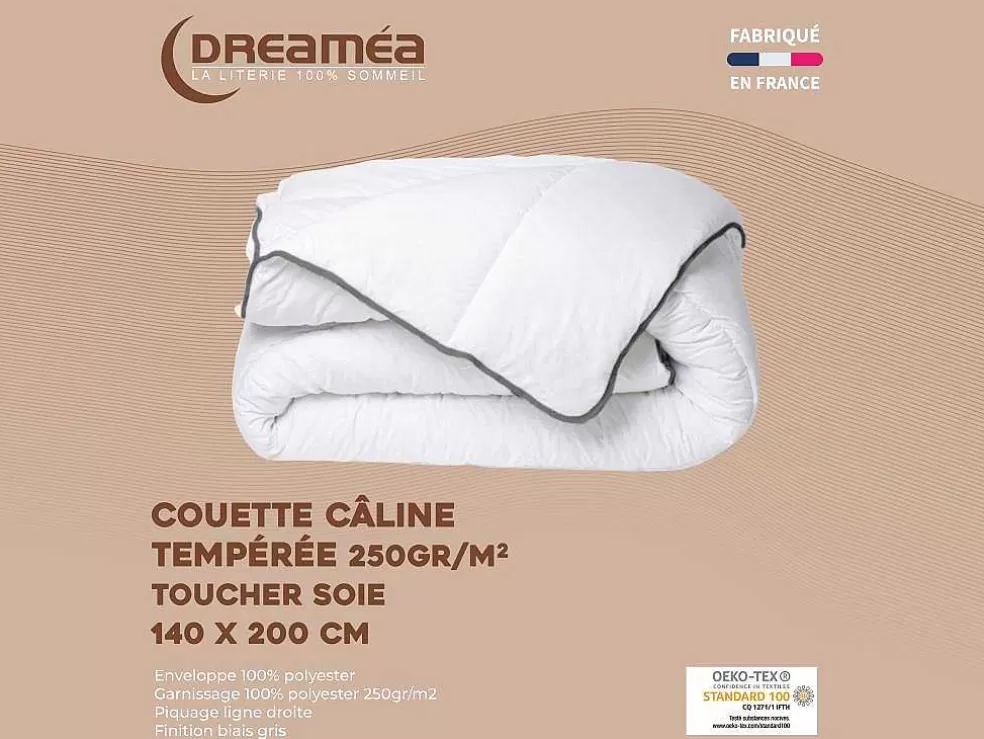 Cheap Knuffel Dekbed Silk Touch 140 X 200 Cm - 250 G/M - Wit Met Grijze Bies - Biesya Dekbed