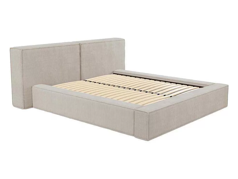 Flash Sale Kofferbed 160 X 200 Cm - Corduroy - Beige - Timano - Van Tweepersoonsbed