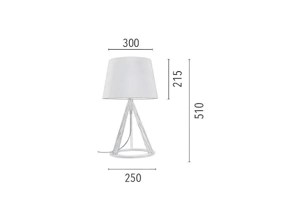 Outlet Konan Tafellamp, Veelkleurig, 30X30X51 Cm, Lamp