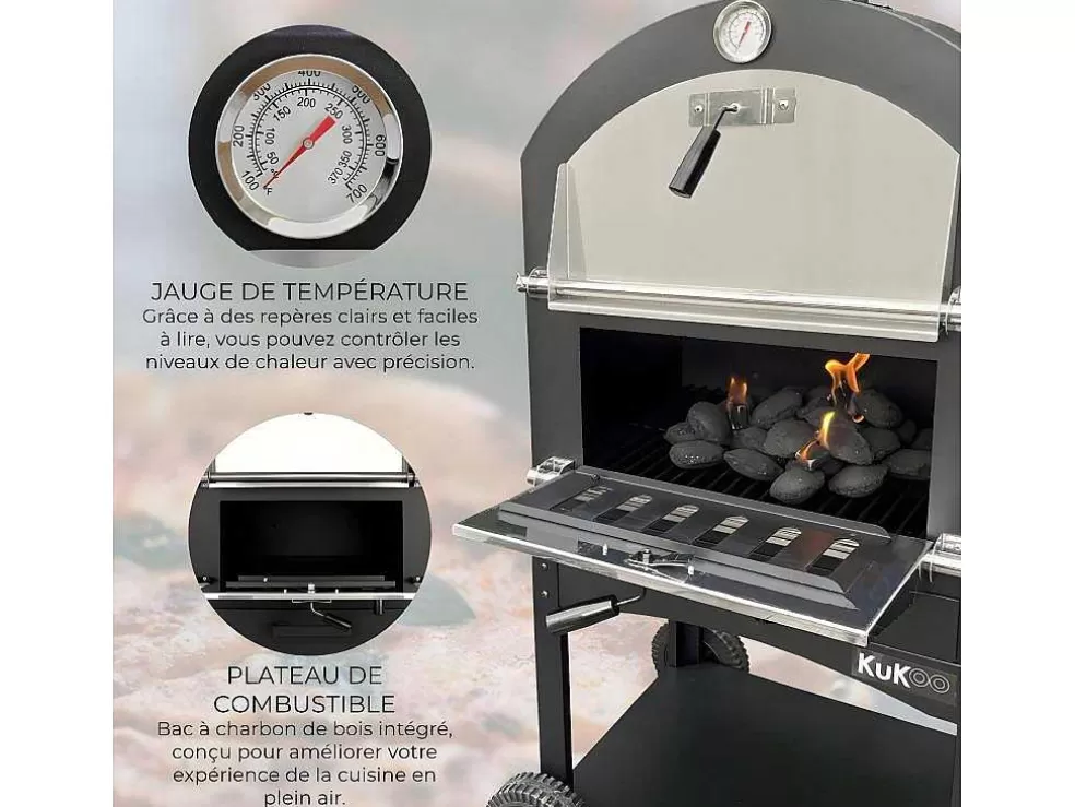 Online Kukoo Pizza Oven - Buiten + Pizzaschep Buitenkeuken