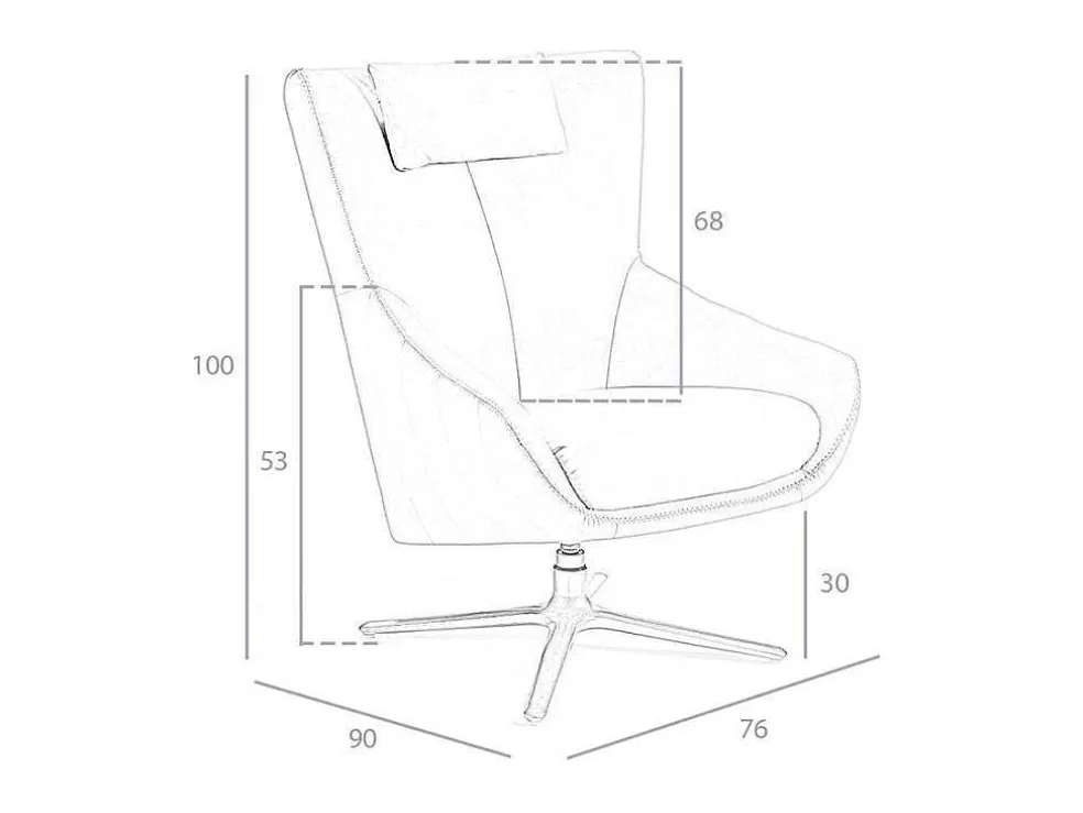 Cheap Kunstlederen Draaistoel Met Kussen 5044 Fauteuil Kunstleer