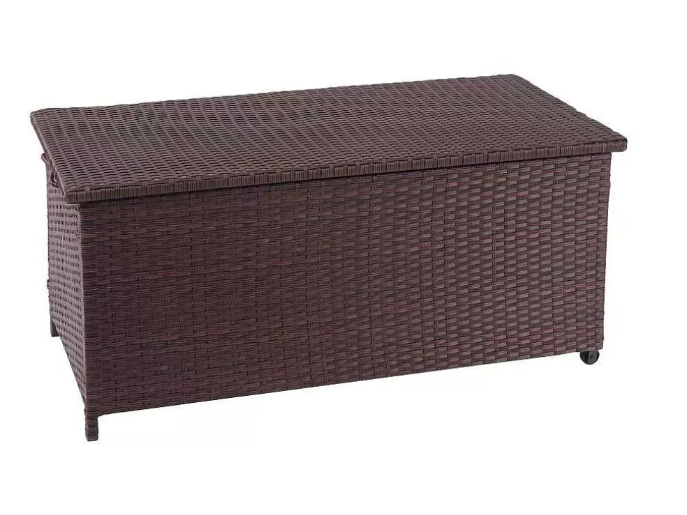 Flash Sale Kussenbox Van Polyrattan Mcw-D88 Iii, Premium Bruin, 51X100X50Cm 170L Tuinopslag