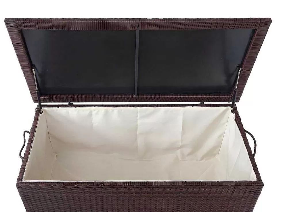 Best Kussenbox Van Polyrattan Mcw-D88 Iii, Premium Bruin, 51X115X59Cm 250L Tuinopslag