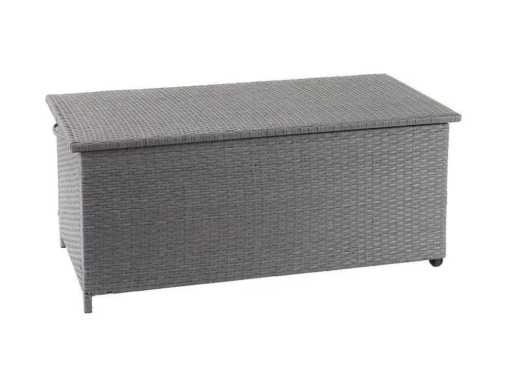 Cheap Kussenbox Van Polyrattan Mcw-D88 Iii, Premium Grijs, 51X100X50Cm 170L Tuinopslag