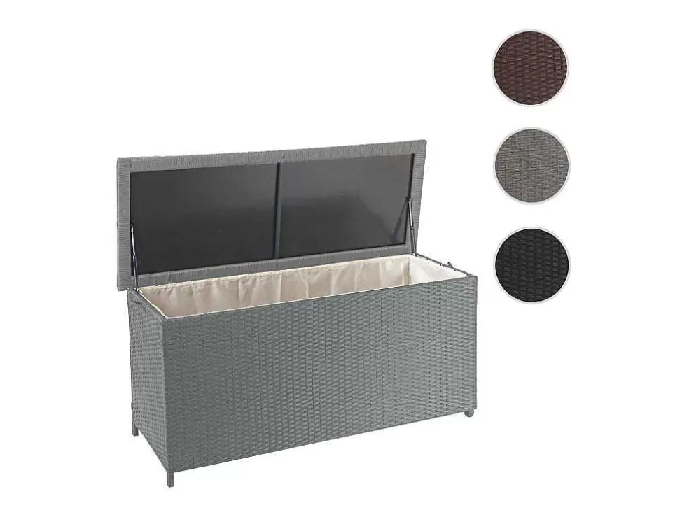 Cheap Kussenbox Van Polyrattan Mcw-D88 Iii, Premium Grijs, 63X135X52Cm 320L Tuinopslag