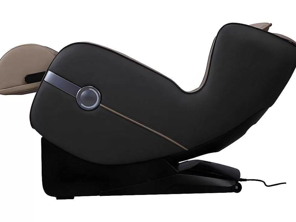 Best Massagestoel Kasou Van Kunstleer Met Led-Verlichting - Met Bluetooth - Beige Fauteuil Kunstleer