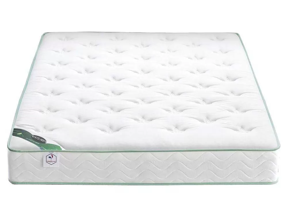 Outlet Matras 140 X 190 Cm Schuim Gerecycled Flocotex, Dikte 22 Cm - Neith Van Schuimmatras