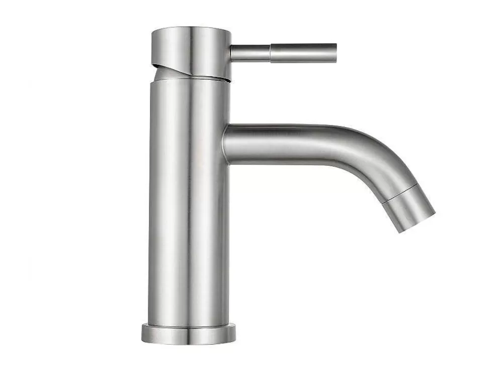 Cheap Mechanische Mengkraan Met Ronde Vorm Van Roestvrij Staal - Geborsteld Nikkel - H17 Cm - Salavan Kraan