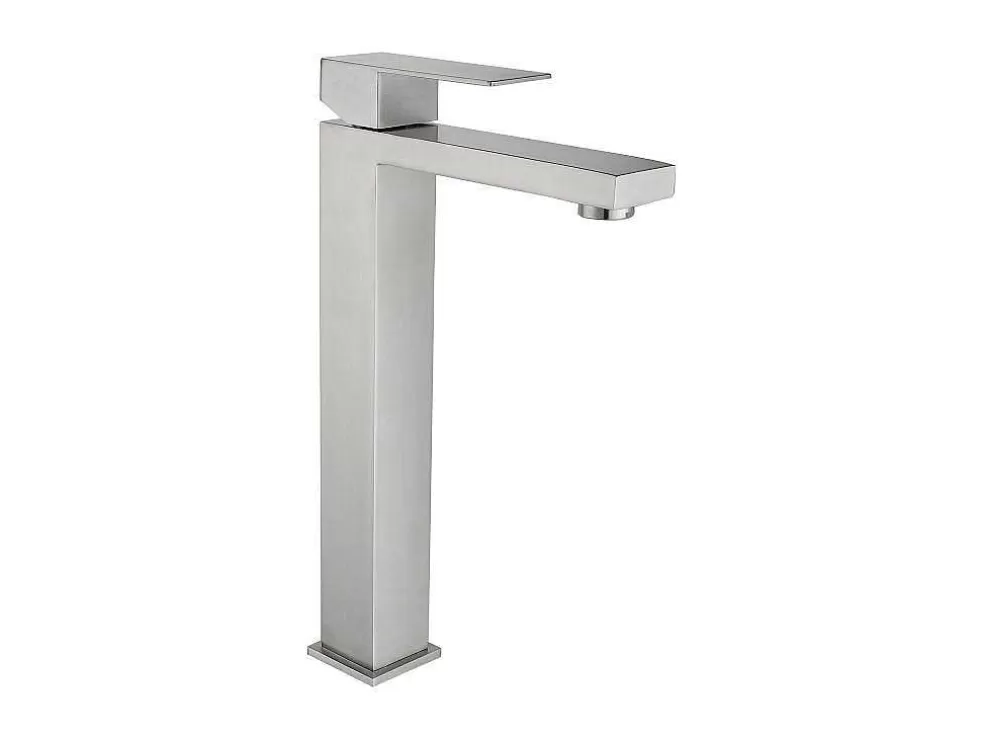 Cheap Mechanische Mengkraan Met Vierkante Vorm Van Roestvrij Staal - Geborsteld Nikkel - H31 Cm - Canilas Kraan