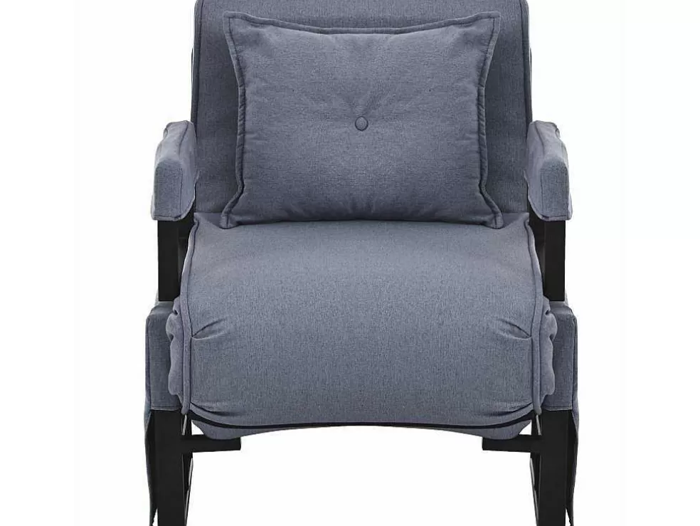 Cheap Multifunctionele Ligstoel Met Kussen - Om Te Bouwen Tot Fauteuil - Linnen Stof - Grijs Uitklapbare Fauteuil