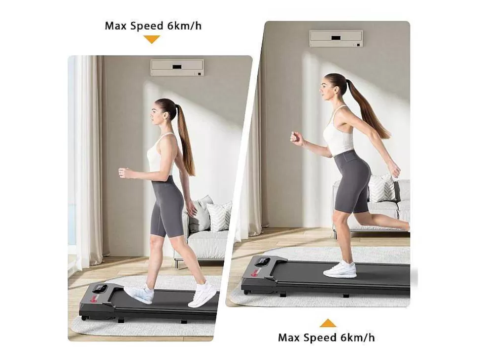 Sale Onder Bureau Loopband 1-6Km/H Wandelen Jogging Machine Voor Thuiskantoor Met Opvouwmogelijkheid Fitness