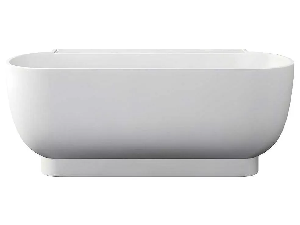 Best Ovaal Halfvrijstaand Bad - 240 L - 150 X 76 X 58 Cm - Wit - Acryl - Vogler Halfvrijstaand Bad