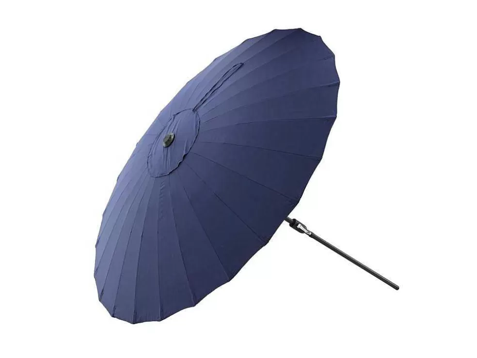 Store Palmetto Parasol Met Kantelfunctie Blauw. Parasol