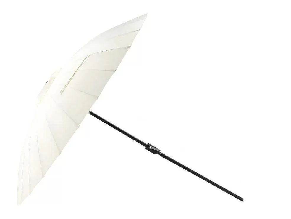 Clearance Palmetto Parasol Met Kantelfunctie Wit. Parasol