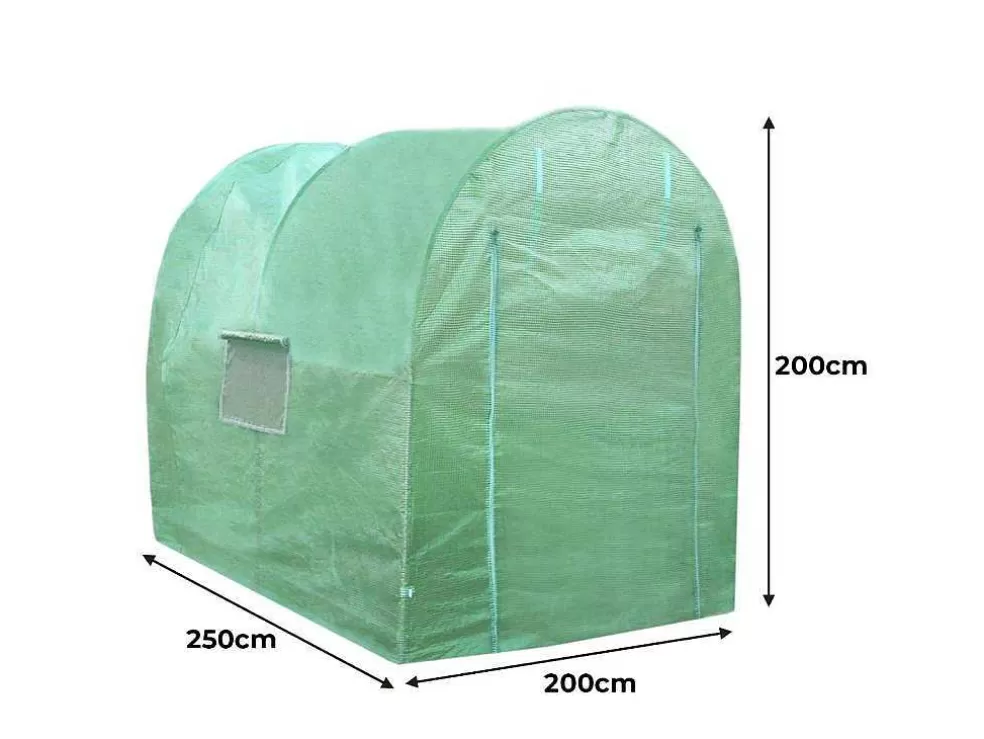 Clearance Polytunnel 19Mm 2.5M X 2M With Racking Tuinkas