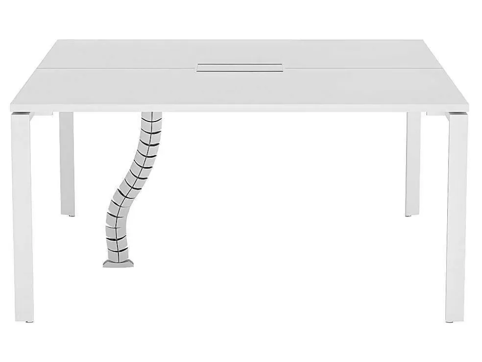Cheap Professioneel Bureau Voor 2 Personen - Wit - L140 Cm - Downtown Kantoormeubilair