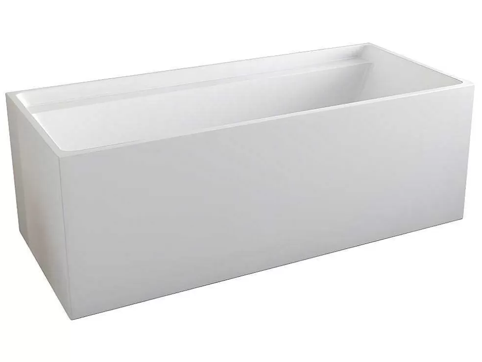 Clearance Rechthoekig Eilandbad - 280 L - 170 X 75 X 60 Cm - Wit - Acryl - Aspius Vrijstaand Bad