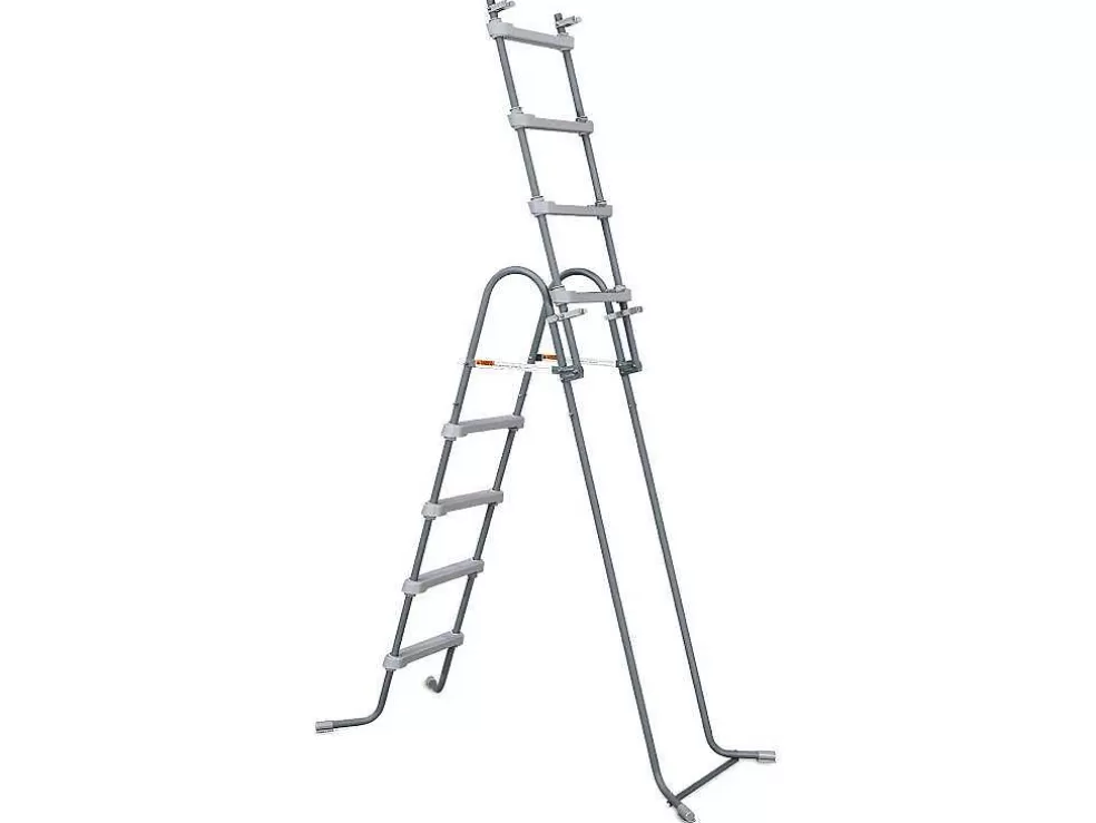 Fashion Rechthoekig Grijs Buizenzwembad Met Filterpomp Met Patroon - L549 X D274 X H132 Cm - Zamora Zwembad