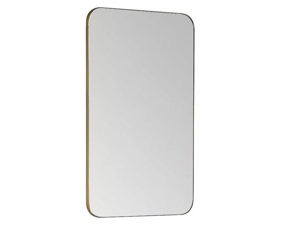 Cheap Rechthoekige Badkamerspiegel Met Gouden Contour - 50 X 80 Cm - Demetria Accessoires & Spiegels