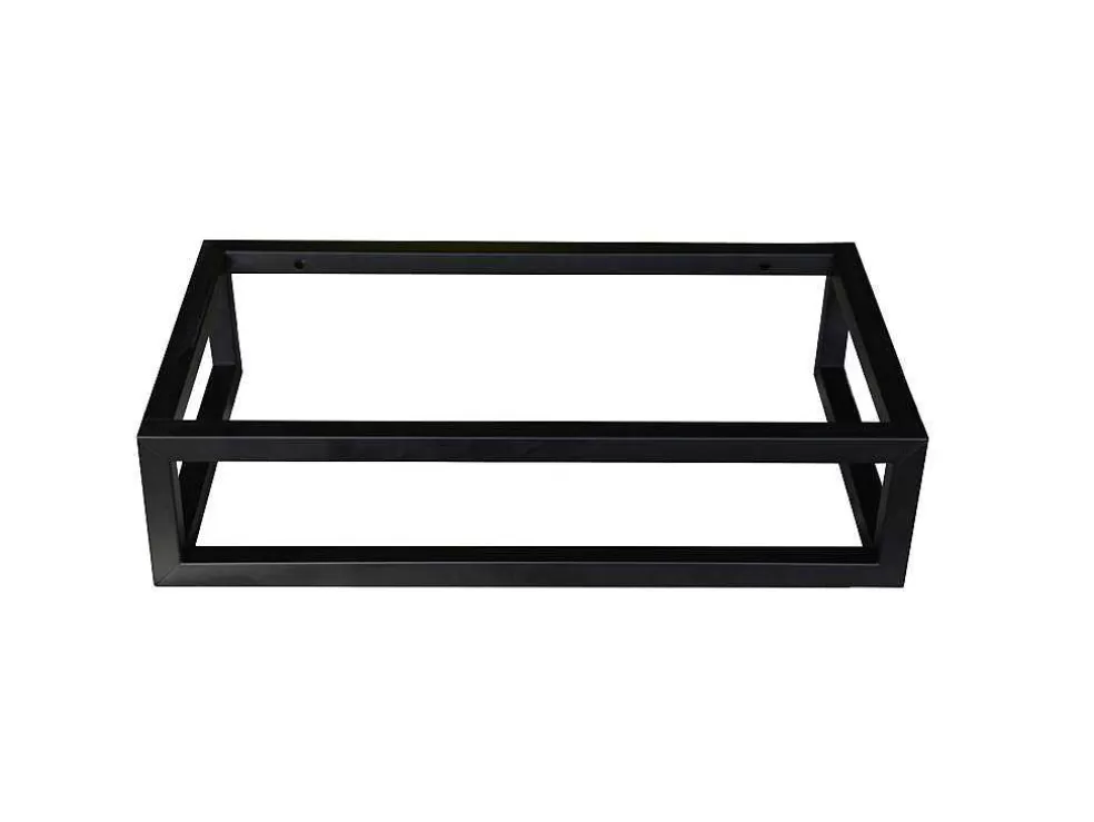 Sale Rechthoekige Hangende Wastafel Met Drager - L40 X B22 Cm - Uchami Muurkast Badkamer