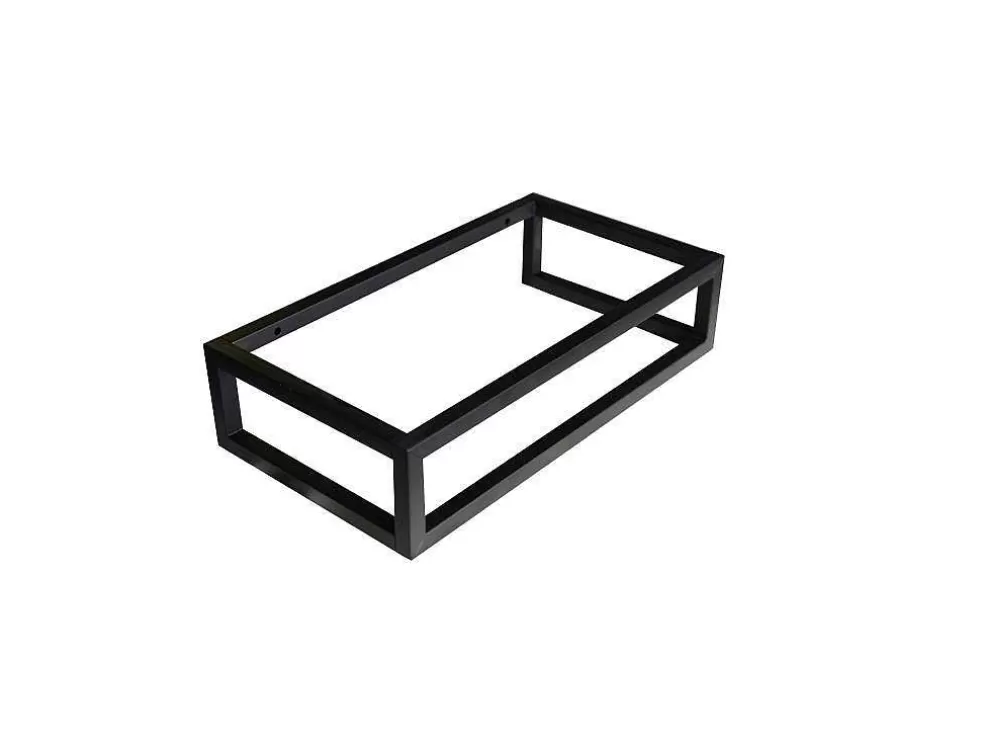 Sale Rechthoekige Hangende Wastafel Met Drager - L40 X B22 Cm - Uchami Muurkast Badkamer