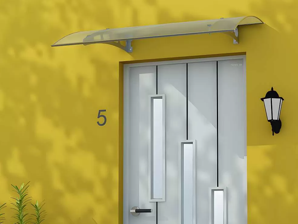 Store Rechts Afdak Neona Van Aluminium - 120 X 90 X 15 Cm Luifel En Afdak