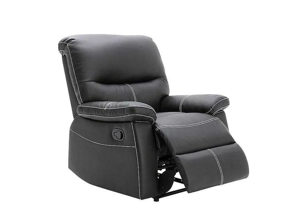 Hot Relaxfauteuil Canby - Kunstleer - Zwart Relaxfauteuil