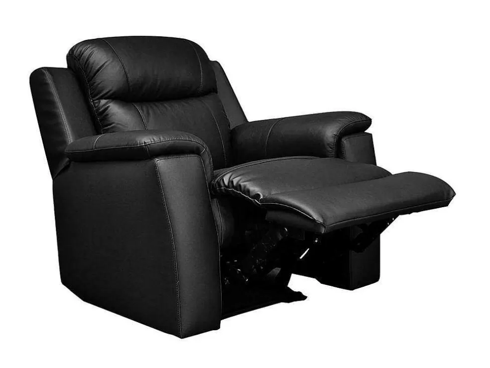 Cheap Relaxfauteuil Evasion Van Leer - Zwart Relaxfauteuil