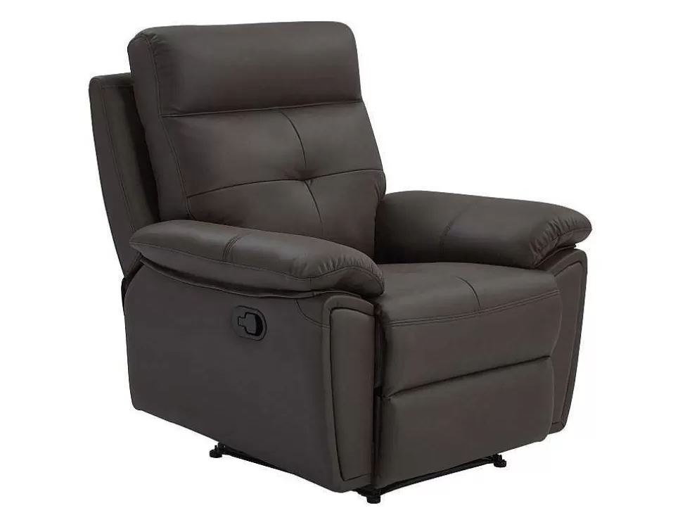 Clearance Relaxfauteuil Van Bruin Leer Vineta Relaxfauteuil