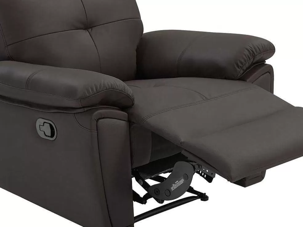 Clearance Relaxfauteuil Van Bruin Leer Vineta Relaxfauteuil