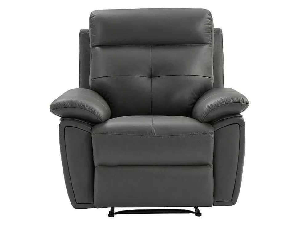 Sale Relaxfauteuil Van Grijs Leer Vineta Relaxfauteuil