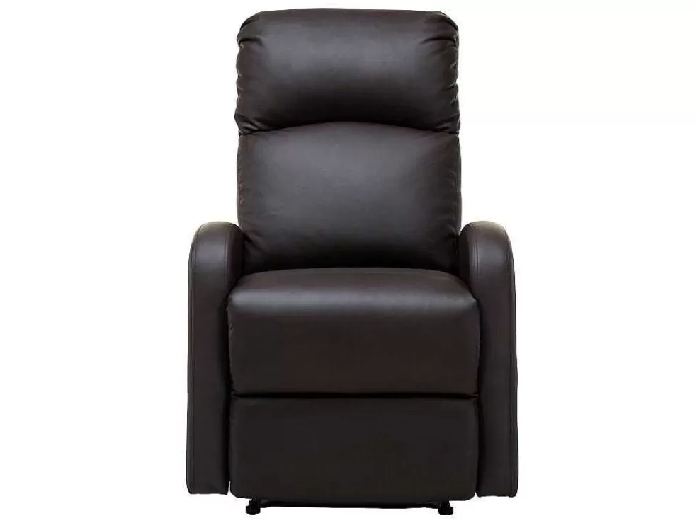 Online Relaxfauteuil Van Kunstleer Isao - Bruin Relaxfauteuil