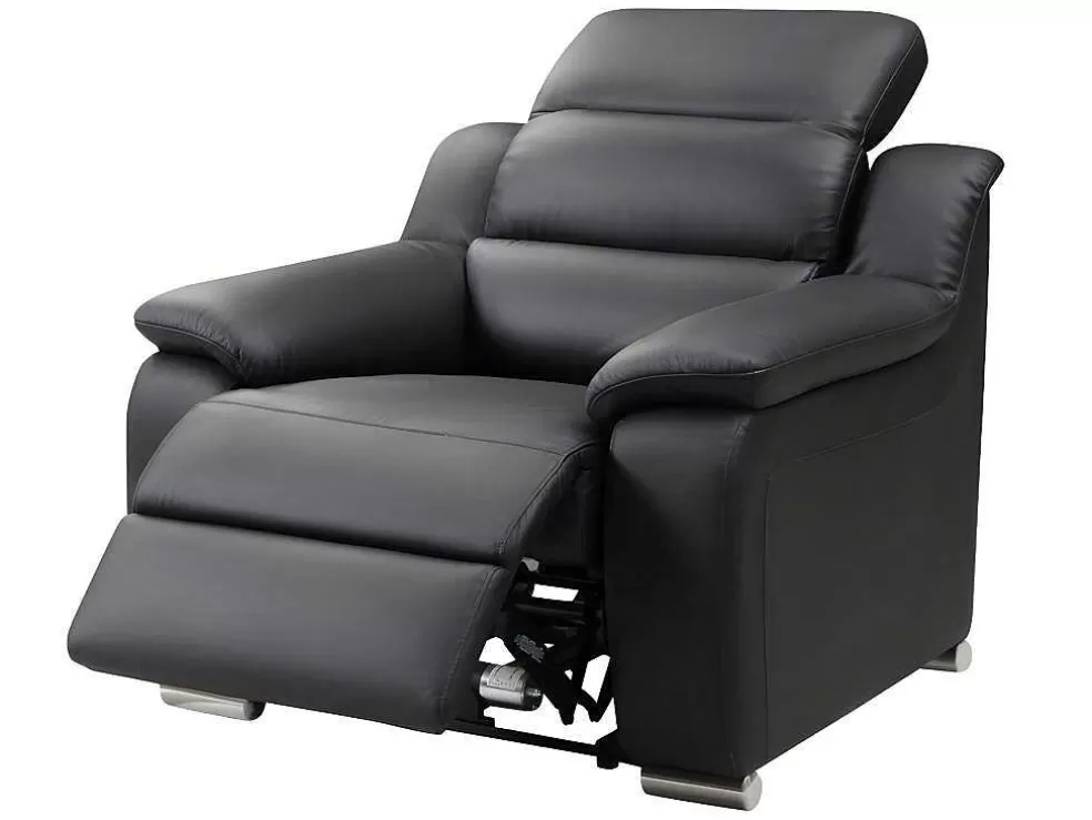 Best Sale Relaxfauteuil Van Leer Arena Ii - Zwart - Elektrisch Relaxfauteuil